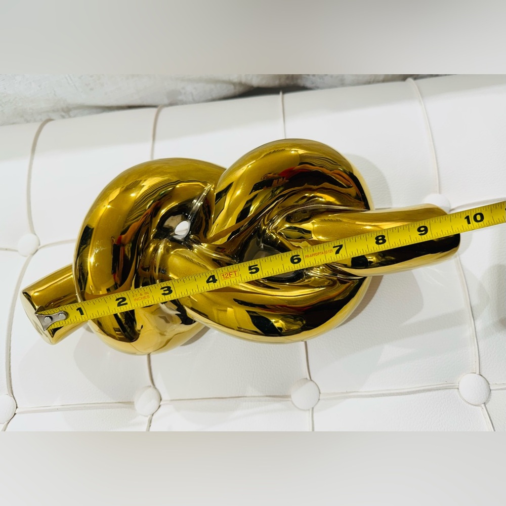 Gold Knot Sculpture